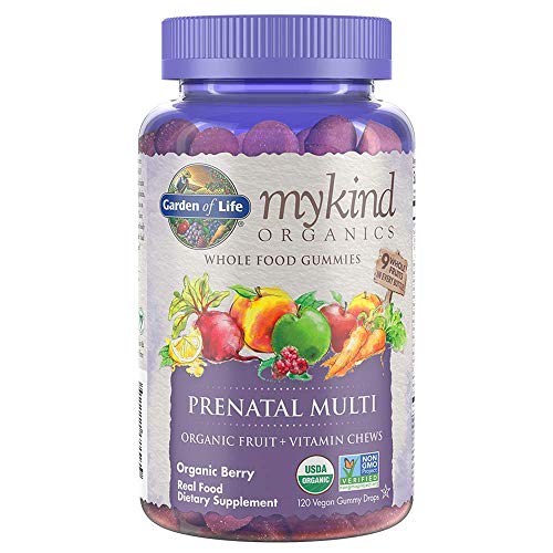 Garden of Life Organics Prenatal Gummy Vitamins Non-GMO, Vegan, Multi-colored...