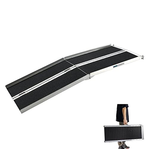 Wheelchair Ramps 10FT, gardhom 600lbs Capacity Wide 28.3” Folding Threshold R...