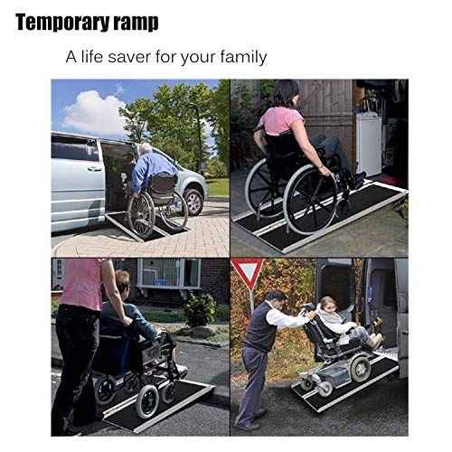 Wheelchair Ramps 2FT, gardhom Aluminum Extra Wide 31.3” Folding Threshold Ram...