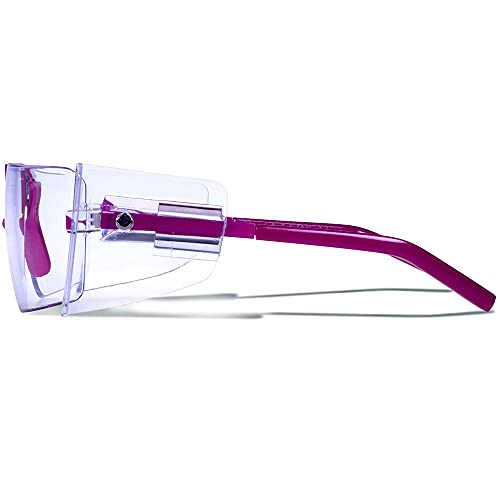 Gargoyles Performance Eyewear Men's 85's Shield Sunglasses, Fuchsia Frame/Cle...