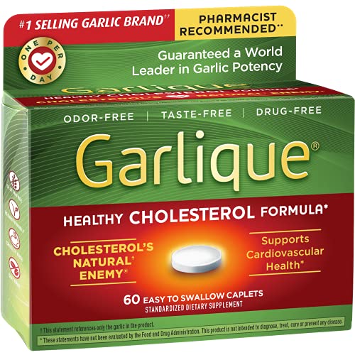 Garlique Caplets 60 Tablets (60 Count (Pack of 1))