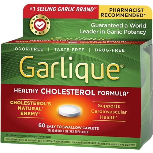 Garlique Caplets 60 Tablets (60 Count (Pack of 1))