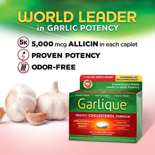 Garlique Caplets 60 Tablets (60 Count (Pack of 1))