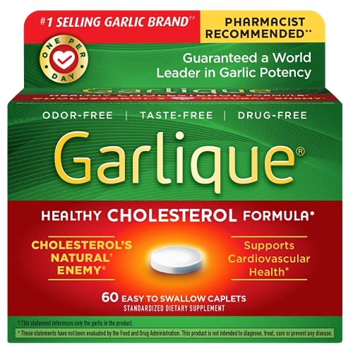 Garlique Caplets 60 Tablets (60 Count (Pack of 1))