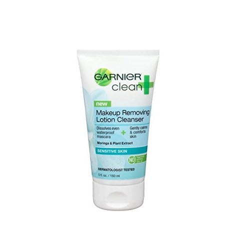 Garnier Clean+ Makeup Removing Lotion Cleanser Sensitive Skin, 5 Fluid Ounces