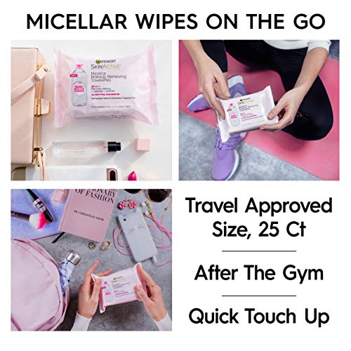 Makeup Remover Micellar Cleansing Wipes, Gentle for all Skin Types by Garnier...