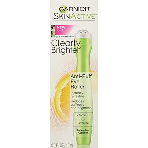 Garnier Skin Active Clearly Brighter Anti Puff Eye Roller, 0.5 Fl Oz