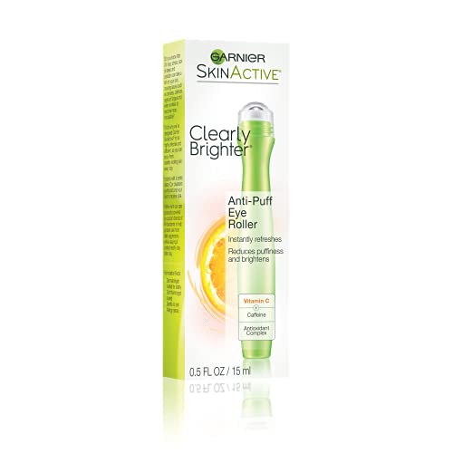 Garnier Skin Active Clearly Brighter Anti Puff Eye Roller, 0.5 Fl Oz