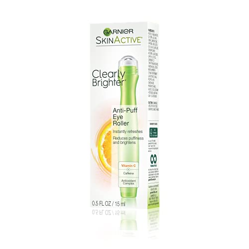 Garnier Skin Active Clearly Brighter Anti Puff Eye Roller, 0.5 Fl Oz