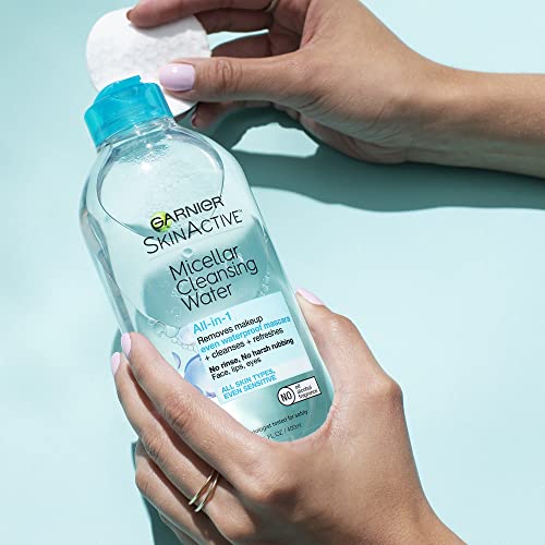 Garnier SkinActive Micellar Cleansing Water, For Waterproof Makeup, 13.5 Fl Oz