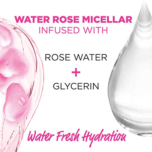 Garnier SkinActive Micellar Cleansing Water with Rose Water and Glycerin, All...