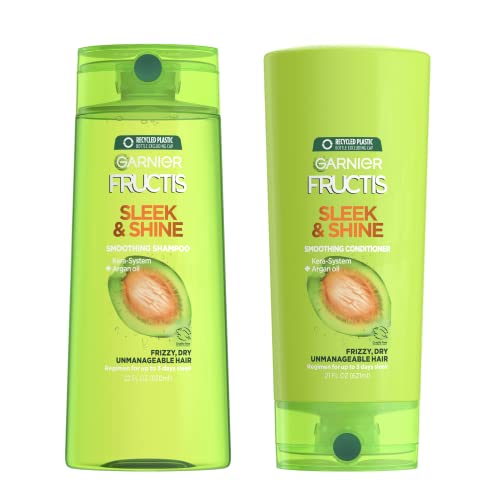 Garnier Fructis Sleek and Shine 22 fl; oz; - 1 Shampoo + 1 Conditioner (Famil...