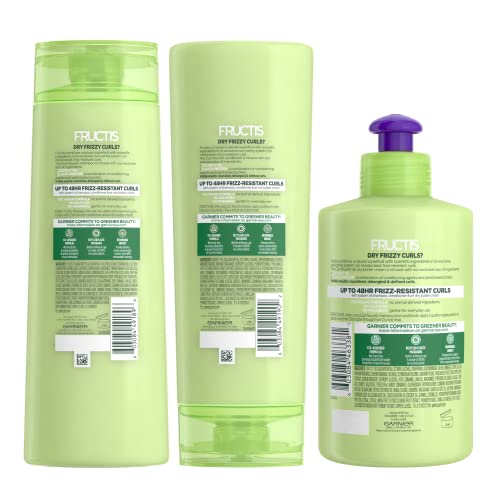 Garnier Hair Care Fructis Curl Nourish Shampoo, Conditioner, and Butter Cream...