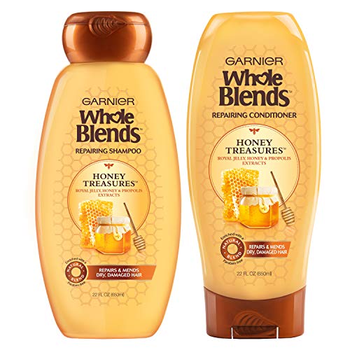 Garnier Hair Care Whole Blends Honey Treasures Repairing Shampoo and Conditio...