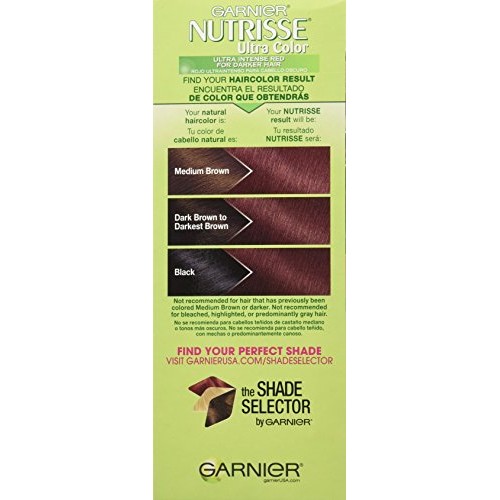 Garnier Nutrisse Ultra Color Nourishing Permanent Hair Cream, R2 Medium Inten...