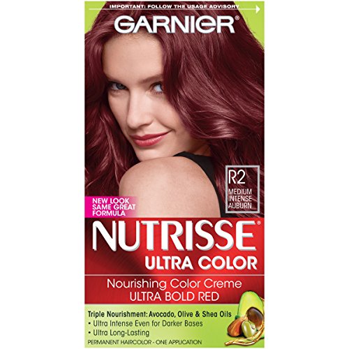 Garnier Nutrisse Ultra Color Nourishing Permanent Hair Cream, R2 Medium Inten...
