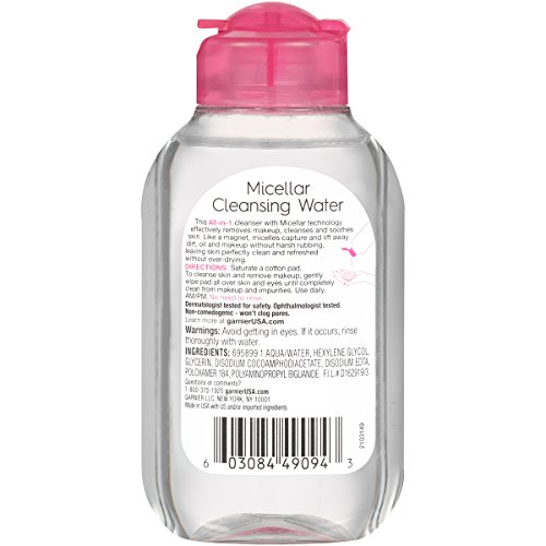 Garnier SkinActive Micellar Cleansing Water, All-in-1 Makeup Remover and Faci...