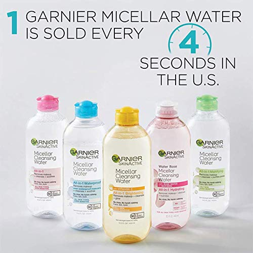 Garnier SkinActive Micellar Cleansing Water, All-in-1 Makeup Remover and Faci...