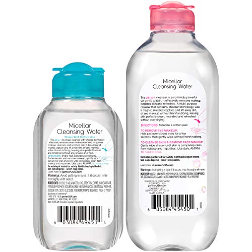 Garnier SkinActive Micellar Cleansing Water, For All Skin Types, 13.5 Fl Oz