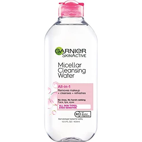 Garnier SkinActive Micellar Cleansing Water, For All Skin Types, 13.5 Fl Oz