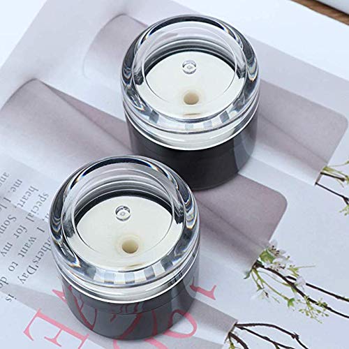 Loose Powder Box with Mirror Travel Portable Powder Case with Mushroom Sponge...