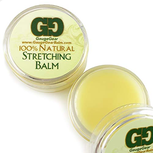 Gauge Gear Ear Stretching Balm | 10 ml Jar | Stretch Lubricant for Plugs and ...