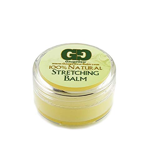 Gauge Gear Ear Stretching Balm | 10 ml Jar | Stretch Lubricant for Plugs and ...