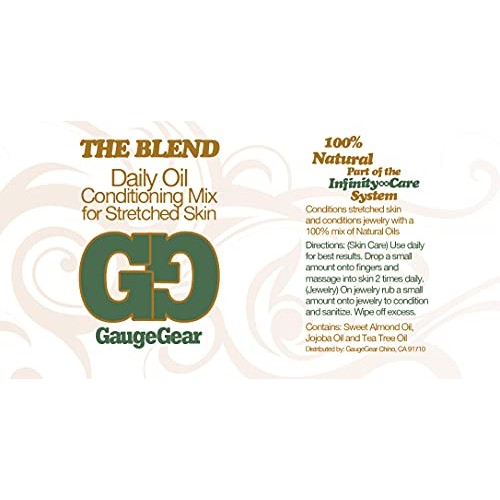 Mini Gauge Gear Balm & Blend Aftercare Set - 0.15 oz Ear Stretching Balm | 5 ...