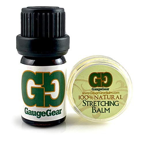 Mini Gauge Gear Balm & Blend Aftercare Set - 0.15 oz Ear Stretching Balm | 5 ...