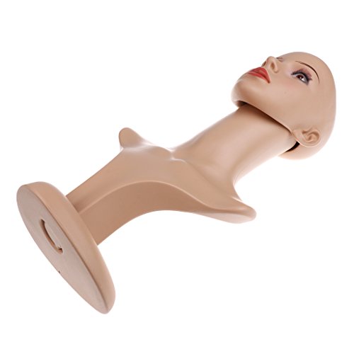gazechimp Bald Mannequin Head Female Professional Cosmetology for Wig Making,...
