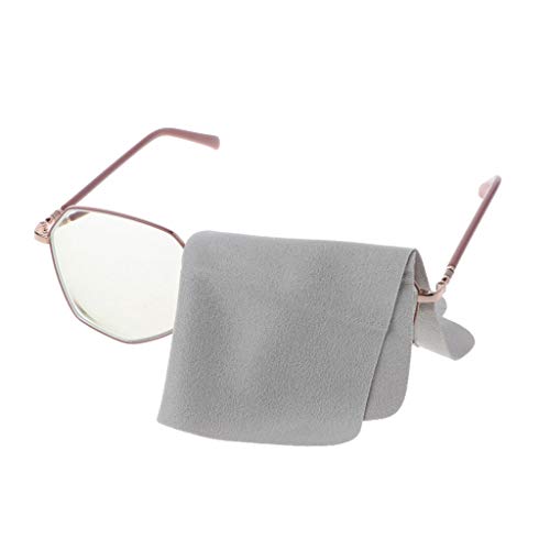 Grey Cleaning Glasses Eyeglasses Cloth Anti-fog Economy Sunglasses Screen Mic...