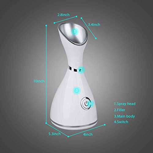 Facial Steamer Face Sauna 4-in-1 Hot Mist Humidifier Atomizer Machine Profess...