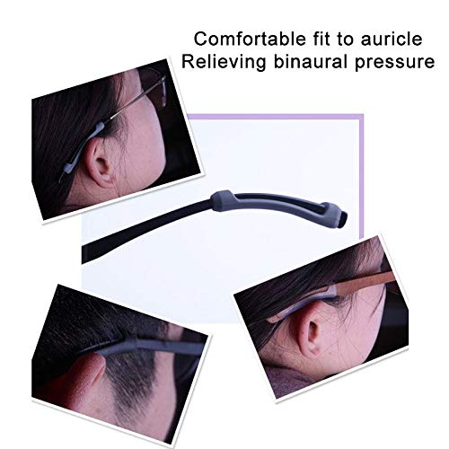 GBSTORE 8 Pairs Soft Silicone Eyeglass Ear Cushions Temple Tips Eyeglass Pads...