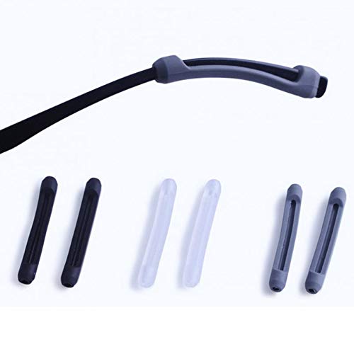 GBSTORE 8 Pairs Soft Silicone Eyeglass Ear Cushions Temple Tips Eyeglass Pads...