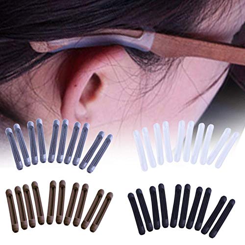 GBSTORE 8 Pairs Soft Silicone Eyeglass Ear Cushions Temple Tips Eyeglass Pads...