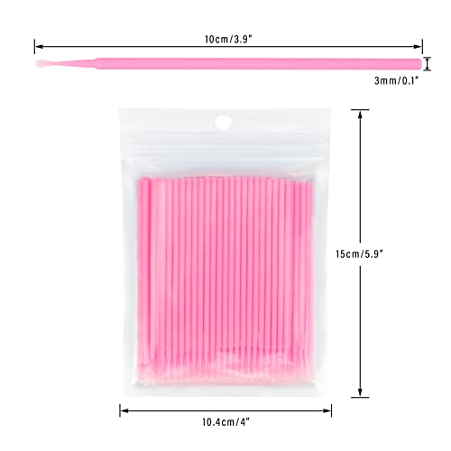 200PCS Micro Brush Applicator Disposable Micro Cotton Swabs for Eyelash Exten...