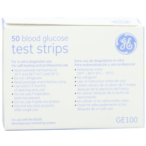 GE100 Test Strips 50ct