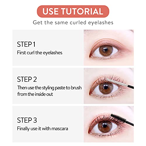 GECOMO Clear Mascara, Mascara Primer, Waterproof Mascara Primer for Eyelashes...