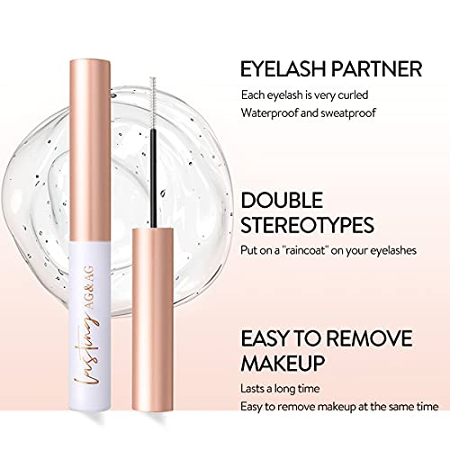 GECOMO Clear Mascara, Mascara Primer, Waterproof Mascara Primer for Eyelashes...