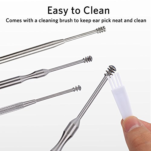 3PCS Ear Pick Earwax Removal Kit, Geengle Ear Care Set, Premium Stainless Ste...