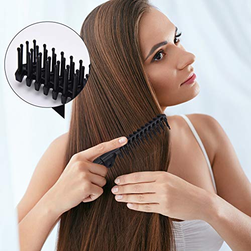 10 Pieces Portable Travel Folding Comb and Brush Combo Compact Foldable Hair ...