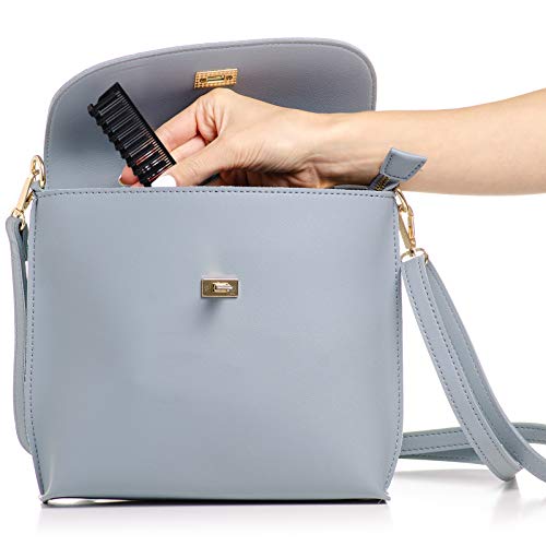 10 Pieces Portable Travel Folding Comb and Brush Combo Compact Foldable Hair ...