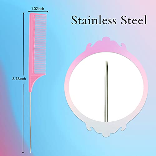 3 Pcs Slick Brush Set Bristle Hair Brush Teasing Comb Edge Hair Brush Groomin...