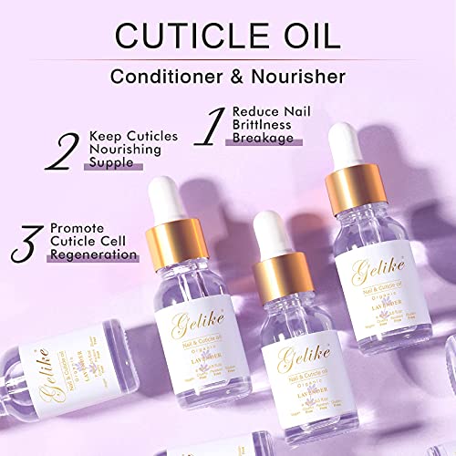 Gelike Nail Cuticle Oil Vitamin E + B 100% Pure & Natural - Derived from Jojo...
