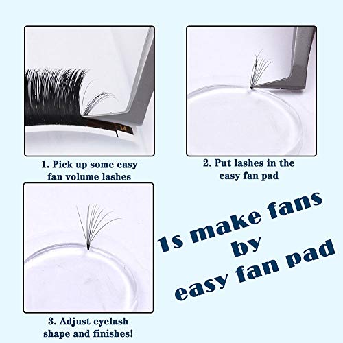 Eyelash Extension Supplies 5 Pcs Easy Fan Lash Pad Pallet Patches GEMERRY Las...