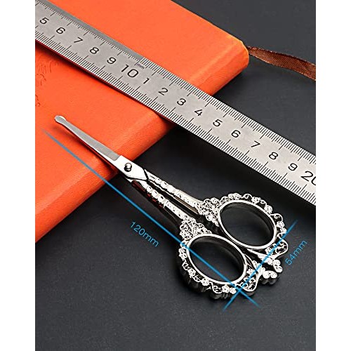 Gemice Nose Hair Scissors Rounded Tip Scissors Facial Hair Scissors Stainless...