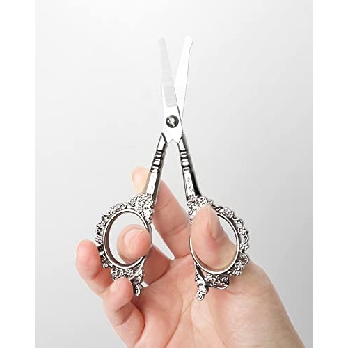 Gemice Nose Hair Scissors Rounded Tip Scissors Facial Hair Scissors Stainless...