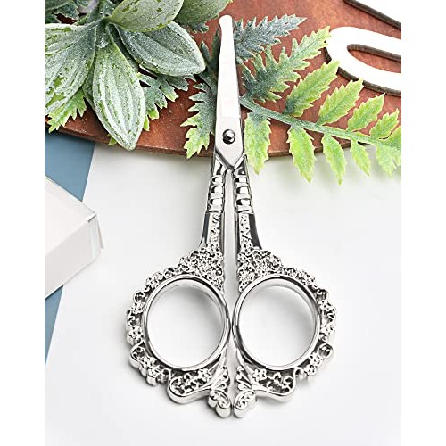 Gemice Nose Hair Scissors Rounded Tip Scissors Facial Hair Scissors Stainless...