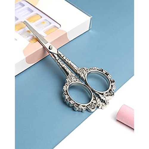 Gemice Nose Hair Scissors Rounded Tip Scissors Facial Hair Scissors Stainless...