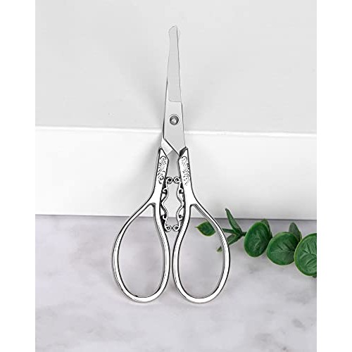 Gemice Premium Manicure Rounded Tip Scissors Multi-purpose Stainless Steel Cu...